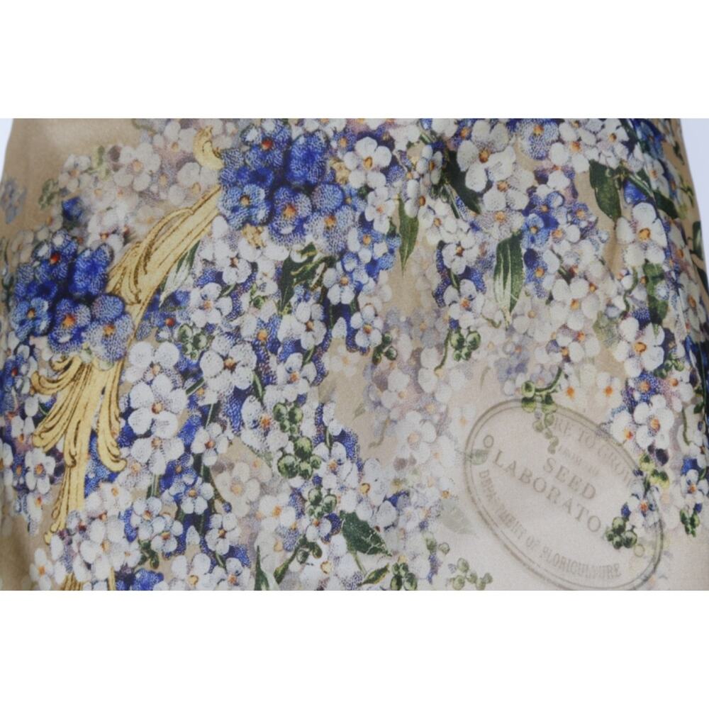 Zimmermann Tama Bias Forget Me Not Flare Skirt Silk Satin Organza Floral Maxi 1 - Picture 7 of 16